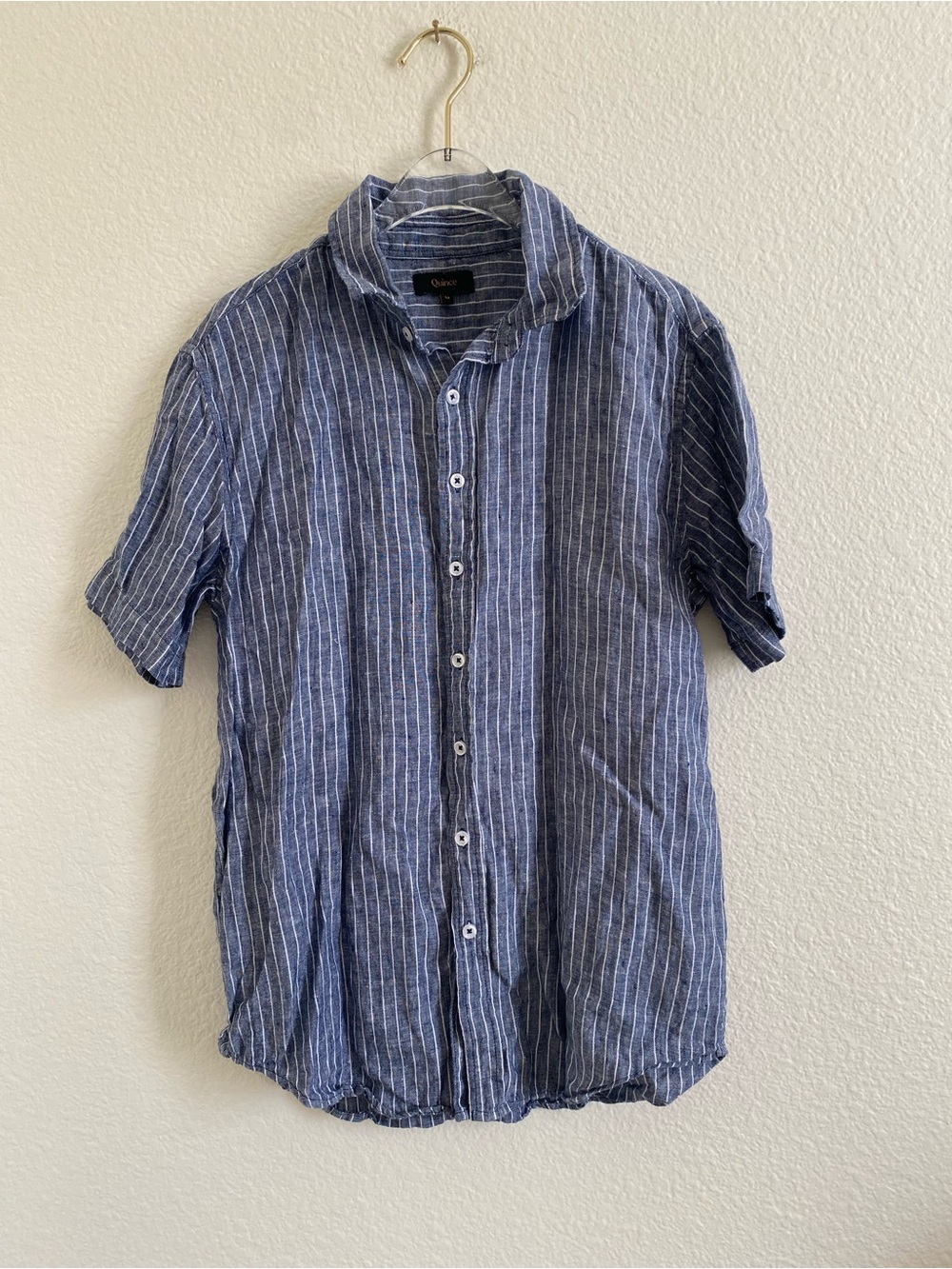 Quince European Linen Relaxed Short Sleeve Shirt